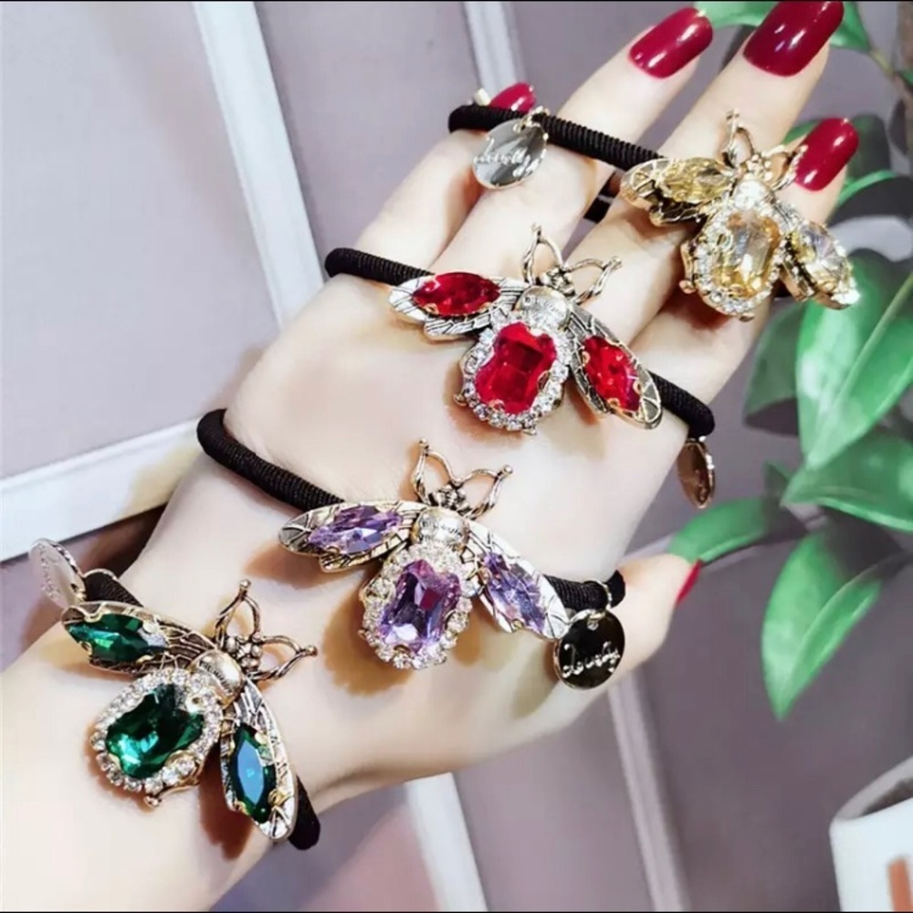 Bee Hair tie Medium stretch embellished